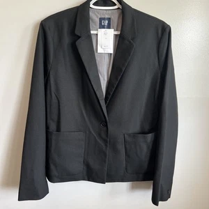 GAP Women’s Blazer NWT Black One Button Closure Pockets Size 16 - Picture 1 of 7