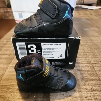 Nike Air Jordan 11 Retro Gamma Azul Negro Cuna Zapatos Infantil Talla 3C Foto 1 de 4