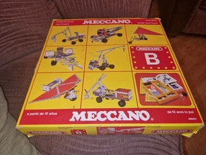 Meccano Vintage Set B Construction Toys Mechanics Boxed 1970s VGC 086401 Manual - Picture 1 of 15