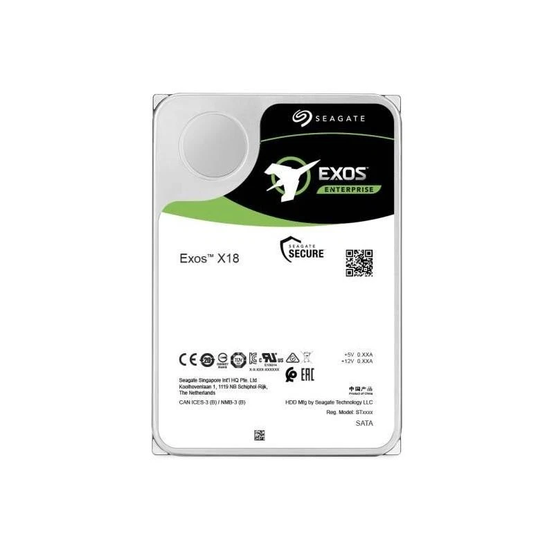 Seagate Exos X18 (7200RPM, 3.5", SAS-3, Standard FastFormat) 16TB Unità disco Enterprise - ST16000NM004J