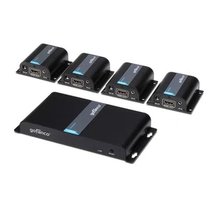 1080p 1x4 4 Port HDMI Extender Splitter Over CAT5e/CAT6/CAT7 Ethernet Cable –... - Picture 1 of 7