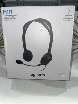 Logitech H111 Wired Headset, Stereo Headphones with Noise-Cancelling Microphone - Image 1 of 4