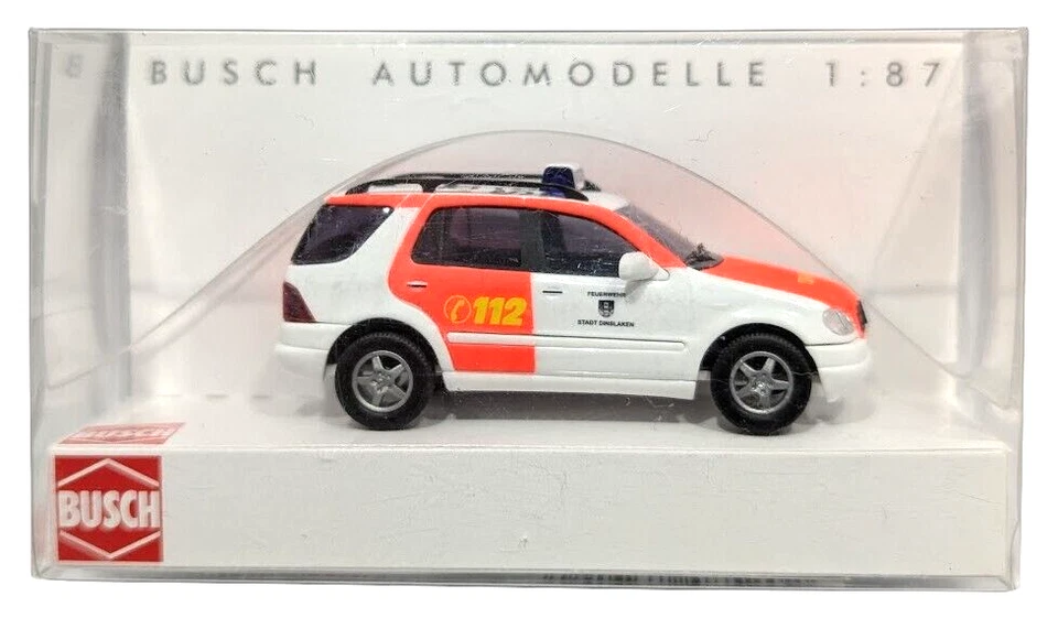 1:87 Scale Busch 48520 Mercedes Benz M-Class - FEUERWEHR NOTARZT - BNIB - Image 1 of 1
