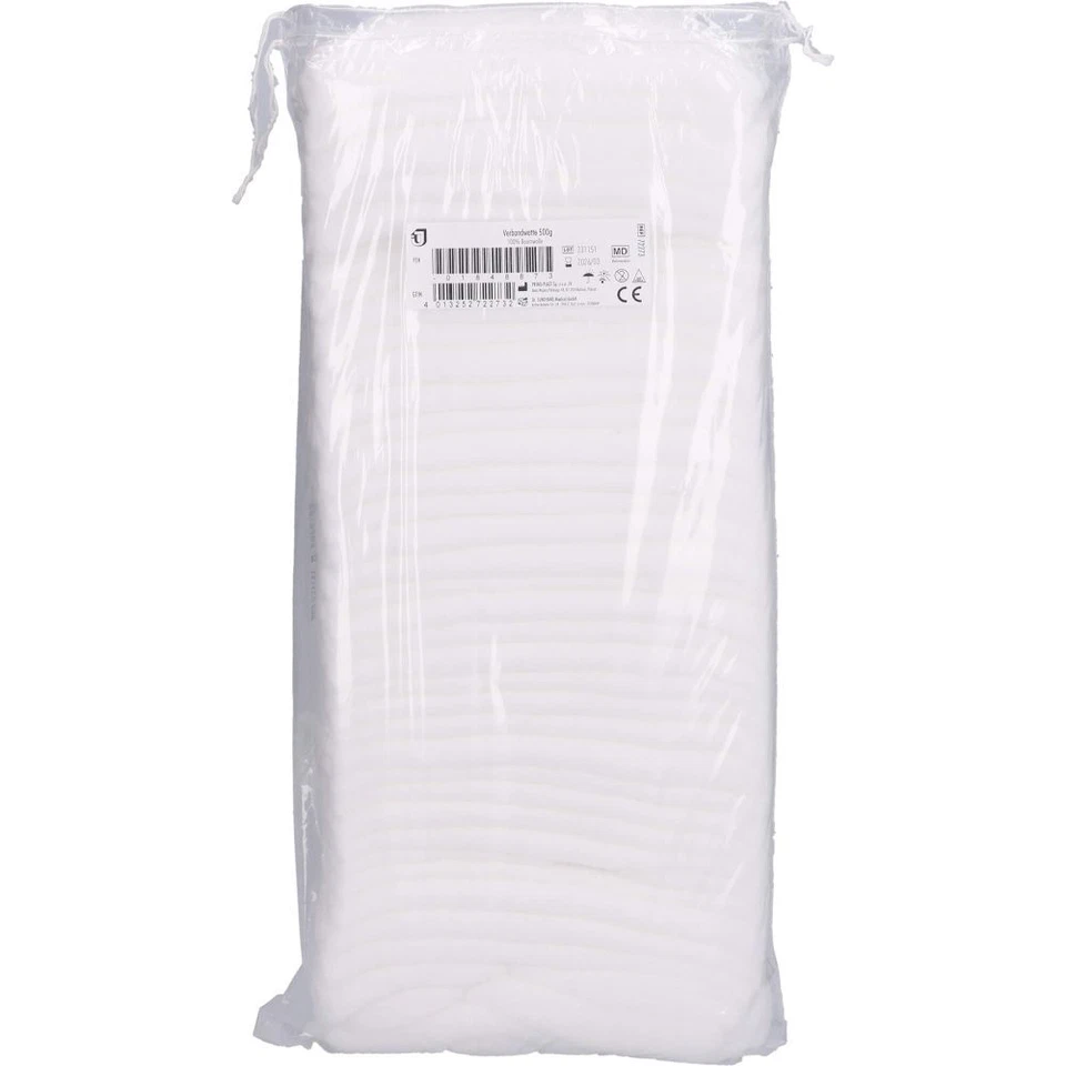 DR. JUNGHANS MEDICAL GMBH VERBANDWATTE zickzack 100% Baumwolle 500 g PZN01848873