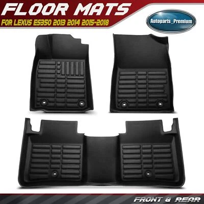 Alfombrillas negras delanteras y traseras 3 piezas para Lexus ES350 2013 2014 2015-2018 Foto 1 de 4