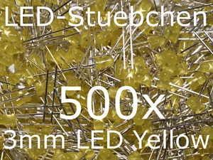 500x 3mm LED Gelb - Bild 1 von 1