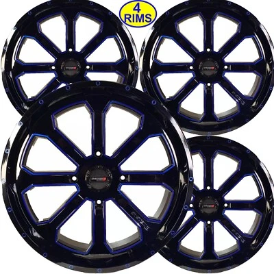 ATV RIM WHEEL some Kawasaki Teryx 750 800 850 1000 KRX 20x6.5 4/136 4+2.5 BLUE - Image 1 of 4