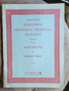 Domenico Gatti's 35 MELODIOUS TECHNICAL EXERCISES FOR THE SAXOPHONE 1924 - Picture 1 of 5