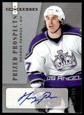 2005-06 Fleer Hot Prospects Autographed Patch Variation George Parros Los