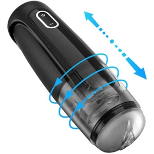 Automatic Massager Telescopic Rotation Vibration Adjustable Electric for Men US - Picture 1 of 10