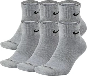 Men's Nike 6-Pack Everyday Plus Cushion Ankle Training Socks, SIZE LARGE - Picture 1 of 8