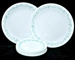 Lote de platos de cena y ensalada Corelle COTTAGE azul verde verde de 10 piezas - Imagen 1 de 2