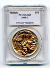2001-D Ms69 Pcgs Buffalo Commemorative Us Silver Dollar Coin!!
