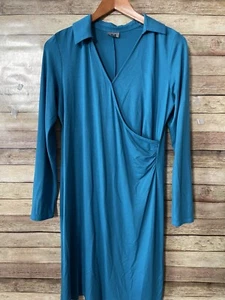 J. Jill Women’s 3/4 Sleeve Faux Wrap Petite Pullover Dress Size: Small - Picture 1 of 5