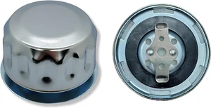 Hydraulic Oil and Fuel Filler Metal Vent Breather Cap for Reservoir Tank (With F - Picture 1 of 12