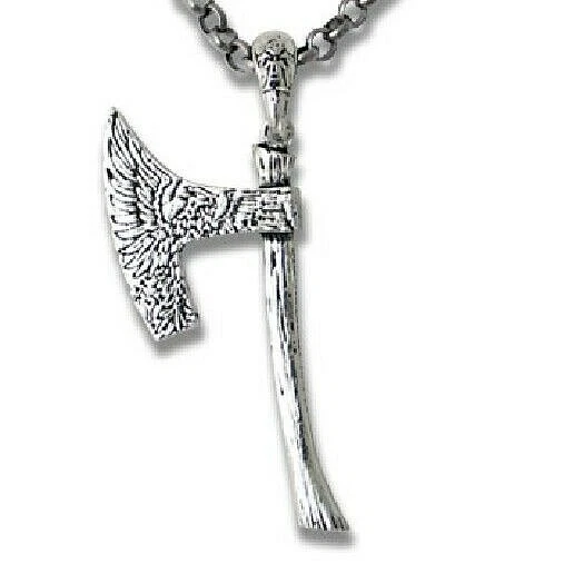 Wallachian War Axe Pendant Peltro Alchemy Gothic - Immagine 1 di 1