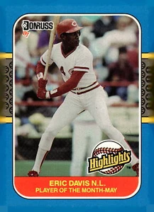 1987 Donruss Highlights #8 Eric Davis - Picture 1 of 2
