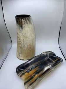 Jarrón con bandeja vintage Horn Stuff  - Imagen 1 de 10