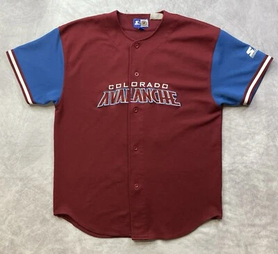 Camiseta deportiva vintage Starter Colorado Avalanche Patrick Roy #33 talla XL Foto 1 de 4