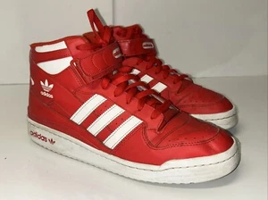 Adidas Forum Mid 'Rosso' GY5792 taglia 11,5 - Foto 1 di 13