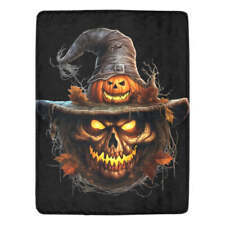 Halloween Scarecrow Ultra-Soft Micro Fleece Blanket 60" x 80"