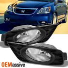 Fits 08-09 Odyssey Bumper Fog Lights Clear Driving Lamp w/Bulbs + Switch + Bezel Honda Odyssey