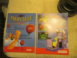 ORIGINAL 1996 ad  11- 8.5'' prop cycle namco 2 page ARCADE VIDEO GAME FLYER    