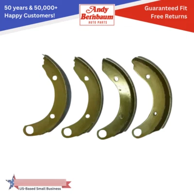 Juego de 4 zapatas de freno y revestimientos traseros/delanteros Plymouth Fury Plaza 1955-1956 Foto 1 de 4