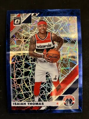 2019-20 Donruss Optic Blue Laser Prizm Isaiah Thomas #116 Washington Wizards - Image 1 of 2