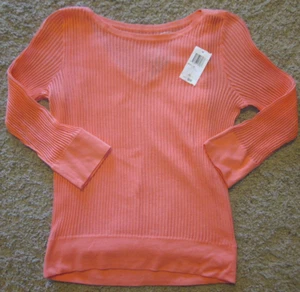 Sutton Studio NWT S Misses Tangerine 2PC 3/4 Sleeves Top & V-Tank Really Cute! - Picture 1 of 3