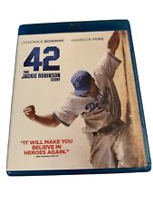 42 (Blu-ray Disc, 2013) Harrison Ford Chadwick Boseman Jackie Robinson Dodgers