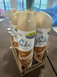 (6) Glade Air Freshener Room Spray Oak Scent - Lot of 6 New Ships Out FAST! - Picture 1 of 3