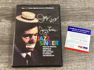 (SSG) DVD Raro JERRY LEWIS Firmado Completo "El Cantante de Jazz"" con Certificado de Autenticidad de PSA/ADN - Imagen 1 de 10