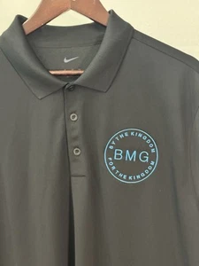 Nike Shirt Mens XL Short Sleeve Lightweight Golf Polo Dri-Fit Casual Black BMG - Picture 1 of 7