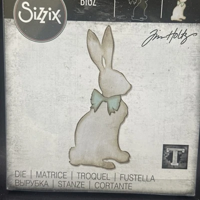 Tim Holtz Sizzix BIGZ Die #664167 Cottontail Bunny Rabbit Easter Peter Spring - Image 1 of 3