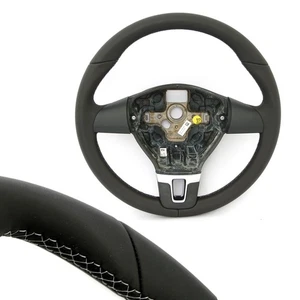 Volante cuero costura gris 2H0419091E 🚗 VW Amarok Caddy 1K T6 Tiguan 5N - Imagen 1 de 4