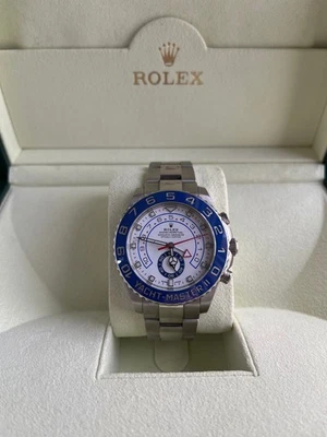 Rolex Yacht-Master II - 116680 Stainless Oyster Bracelet with Blue Bezel - Box - Image 1 of 4