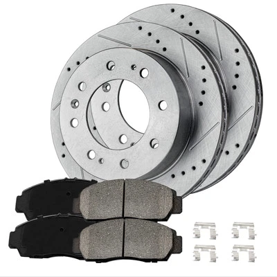 Rear Brake Kit Rotors + Ceramic Pads for GMC Sierra 1500 HD Classic 2007 Foto 1 de 4