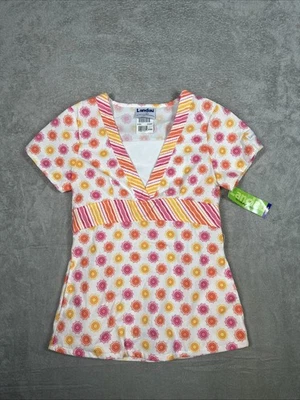 Landau Geometric V Neck Scrub Geometric Size XSM NEW - Image 1 of 4