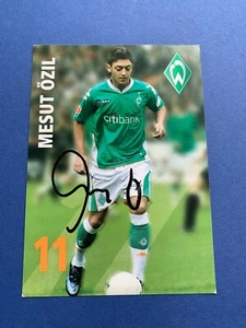 MESUT ÖZIL Werder bremen Weltmeister 2014  signed  Autogrammkarte 10x15 - Bild 1 von 1