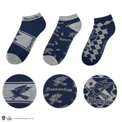 CINEREPLICAS Harry Potter Knöchelsocken 3er-Pack Ravenclaw