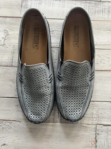 HTF Pikolinos Calfskin  Driving Loafer Blue Gray Wom Sz 8 Comfy - Picture 1 of 10