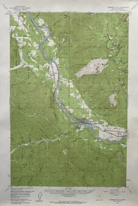 1957 Montana THOMPSON FALLS Quadrangle USGS Topographic Map Old Mines Trails - Picture 1 of 7