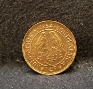 1954 South Africa (Union) farthing, Elizabeth II, UNC, KM-44 (SA15) - Picture 1 of 8