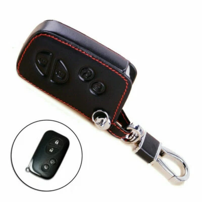 1pcs LEXUS ES GS IS LS LX RX CT 06-13 Leather Car Auto Key Fob Case Cover Holder Foto 1 de 4