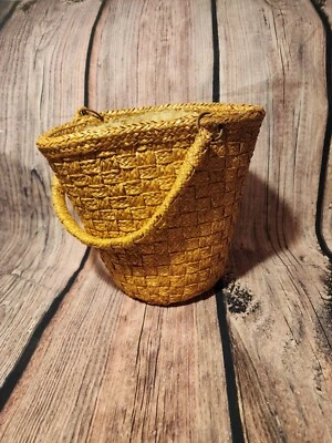 复古 20 世纪 50 年代手工编织手提包 — 第 1/2 张图片