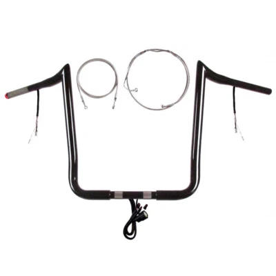 1 1/4" Negro 16" PrimeApe Kit Precableado 2016-2023 Harley Ultra Classic con ABS Foto 1 de 2