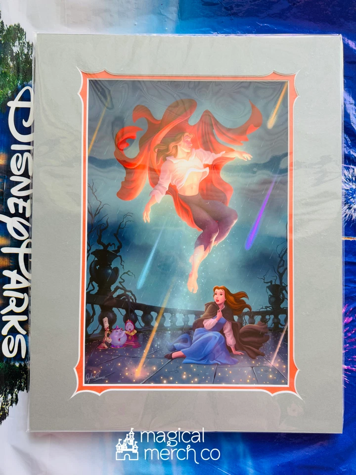 Disney Dylan Bonner 2025 Love Breaks The Spell La Bella y la Bestia impresión 14x18" Foto 1 de 1