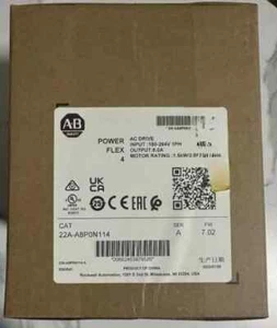 New Sealed Allen Bradley 22A-A8P0N114 SER A PowerFlex 4- 1.5 kW (2 HP) AC Drive - Picture 1 of 3