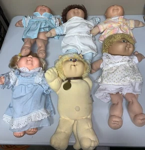 Lote De 6 Muñecas Niños Cabbage Patch Vintage Muñeco Niño 1982-1983 One Is a Koosas - Imagen 1 de 12